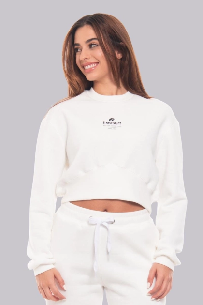 Produto - Moletom FreeSurf Cropped Feminino Off White 