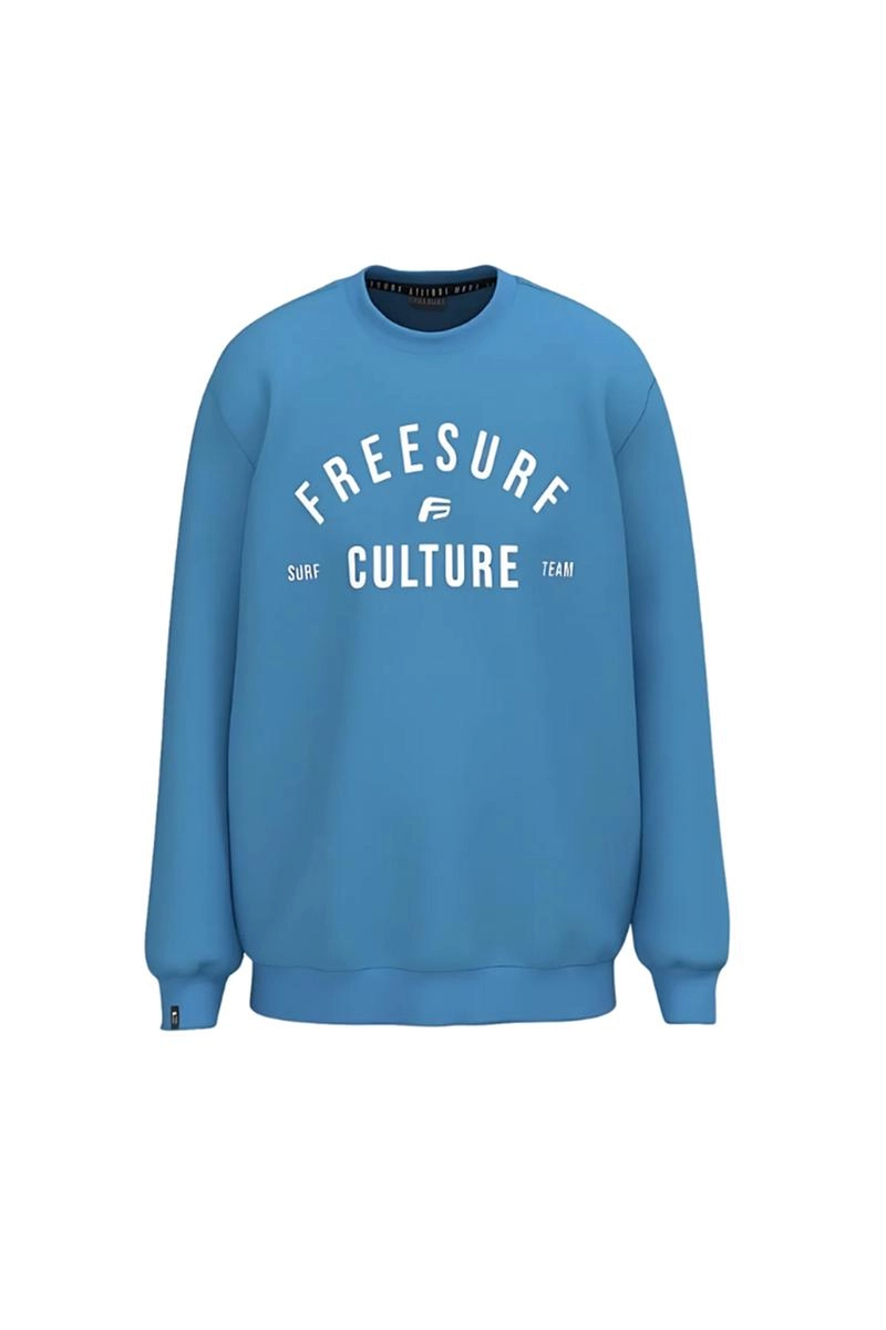 Produto - Moletom Freesurf Culture Careca Masculino Azul