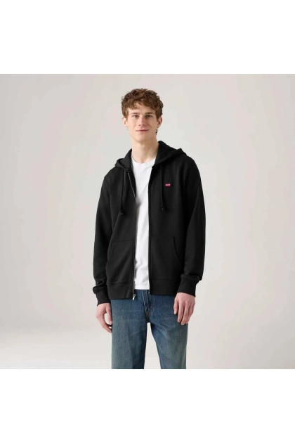 Moletom Levi's The Original Housemark com Zíper e Capuz Preto Produto Moletom Levi's The Original Housemark com Zíper e Capuz Preto