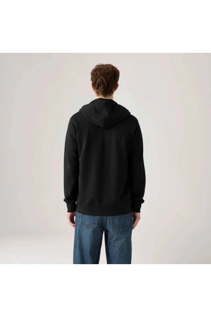 Moletom Levi's The Original Housemark com Zíper e Capuz Preto Produto Moletom Levi's The Original Housemark com Zíper e Capuz Preto