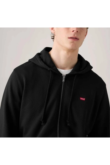 Moletom Levi's The Original Housemark com Zíper e Capuz Preto Produto Moletom Levi's The Original Housemark com Zíper e Capuz Preto