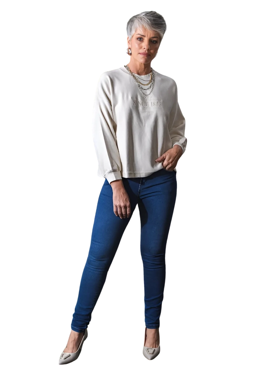 Produto - Moletom Levis Canguru Feminino Bege