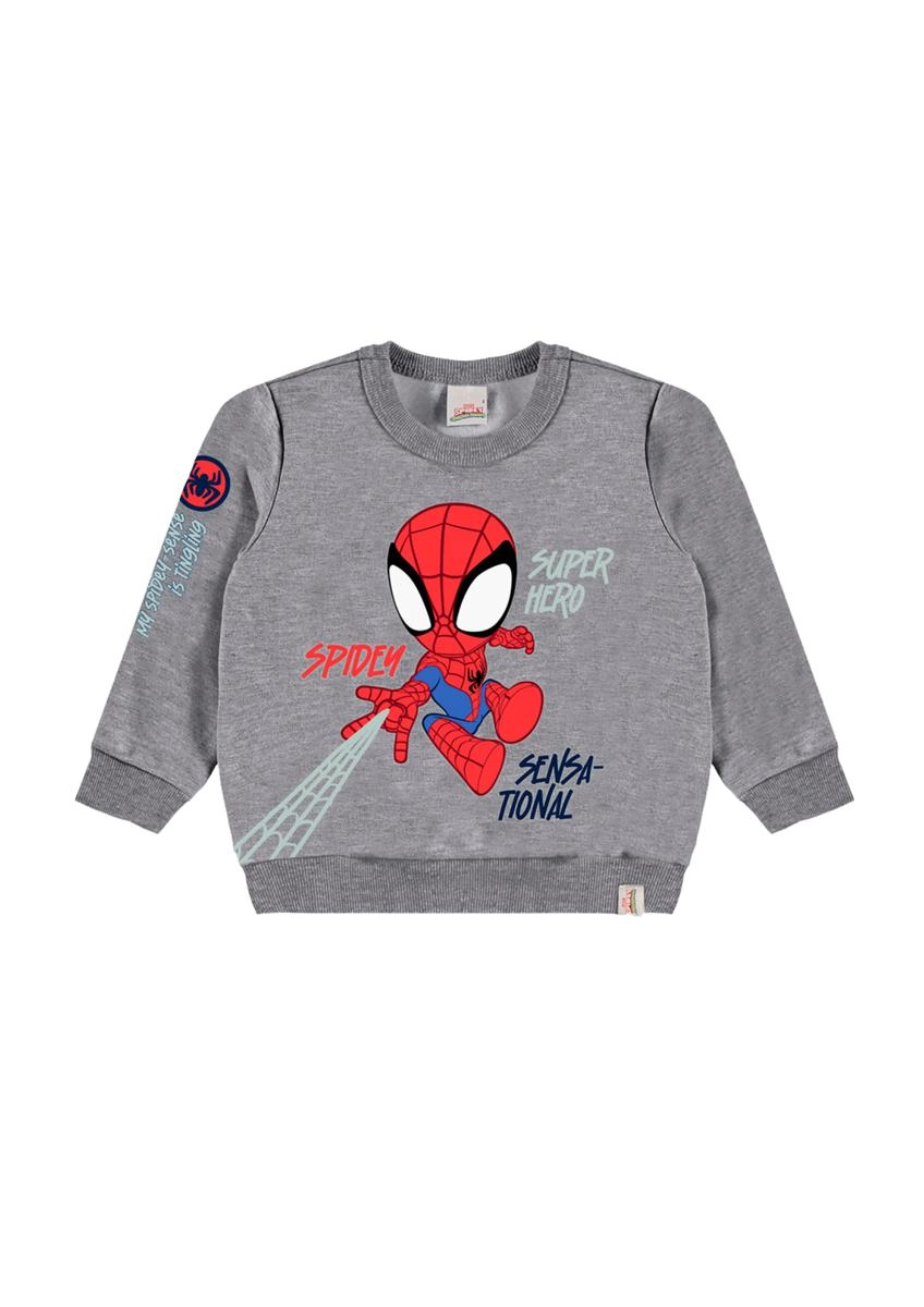 Moletom Malwee Spider Man Infantil Masculino