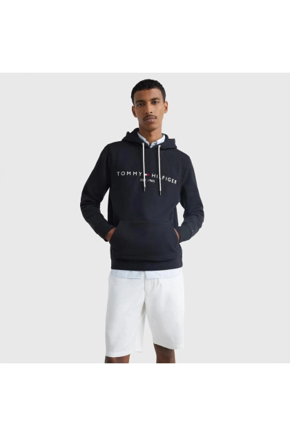 Moletom Masculino Logo Bordado Canguru Tommy Hilfiger Preto Produto Moletom Masculino Logo Bordado Canguru Tommy Hilfiger Preto