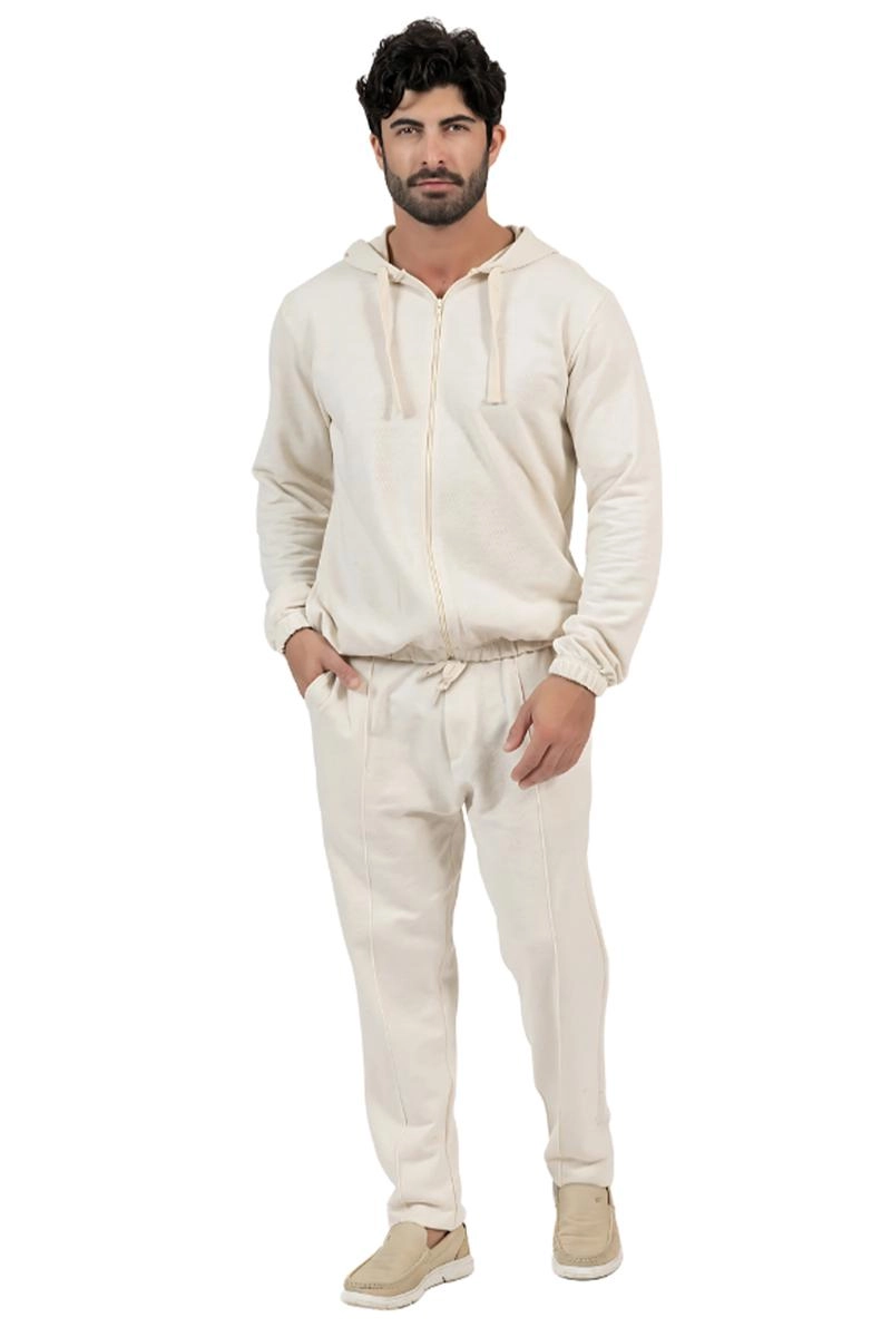 Moletom Polo Brasil Zíper Masculino Natural
