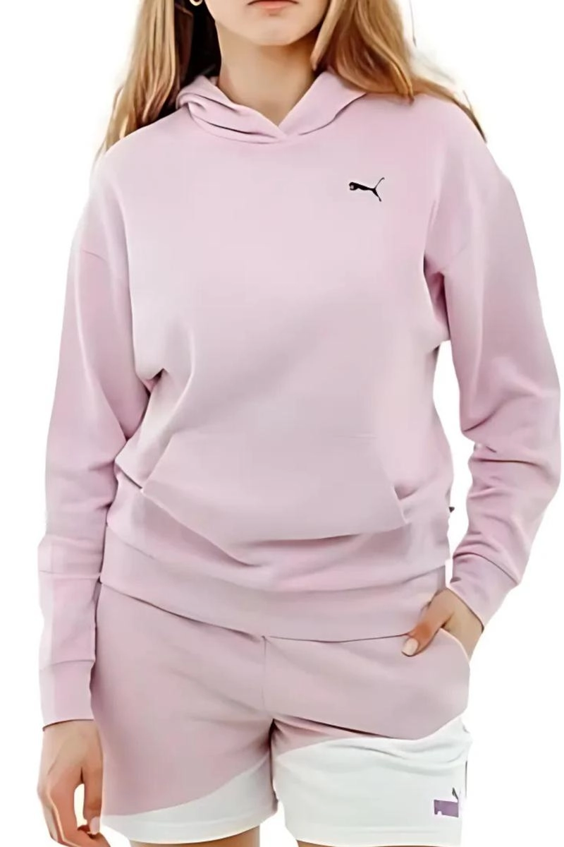 Moletom Puma Canguru Better Essentials Feminino Lilas