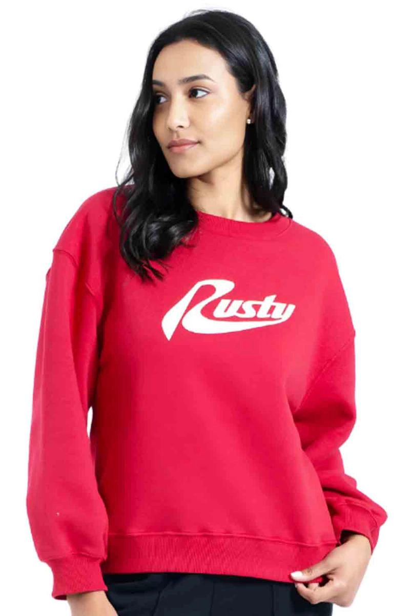 Moletom Rusty Careca Feminino Vermelho