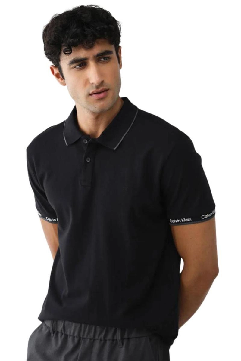 Polo Calvin Klein Manga Curta Masculina