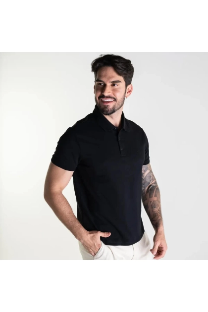 Polo Ellus Manga Curta Masculina Preto Produto Polo Ellus Manga Curta Masculina Preto