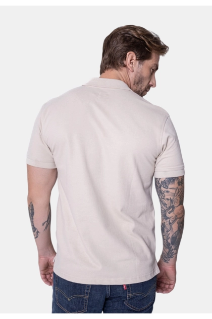 Polo Levis Manga Curta Masculino Bege Produto Polo Levis Manga Curta Masculino Bege