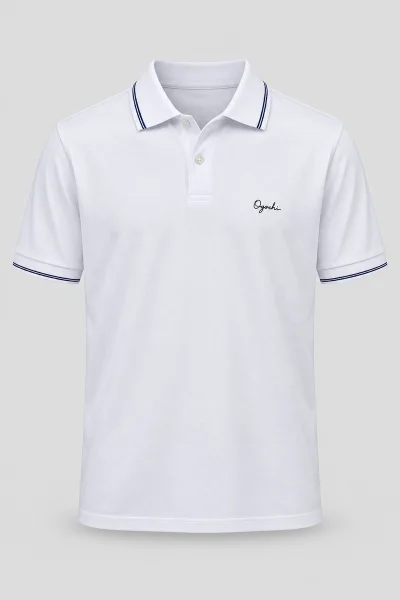 Polo Masculina Ogochi Branca Produto Polo Masculina Ogochi Branca