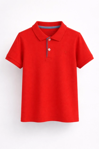 Polo Ogochi Manga Curta Juvenil Masculina Vermelha Produto Polo Ogochi Manga Curta Juvenil Masculina Vermelha