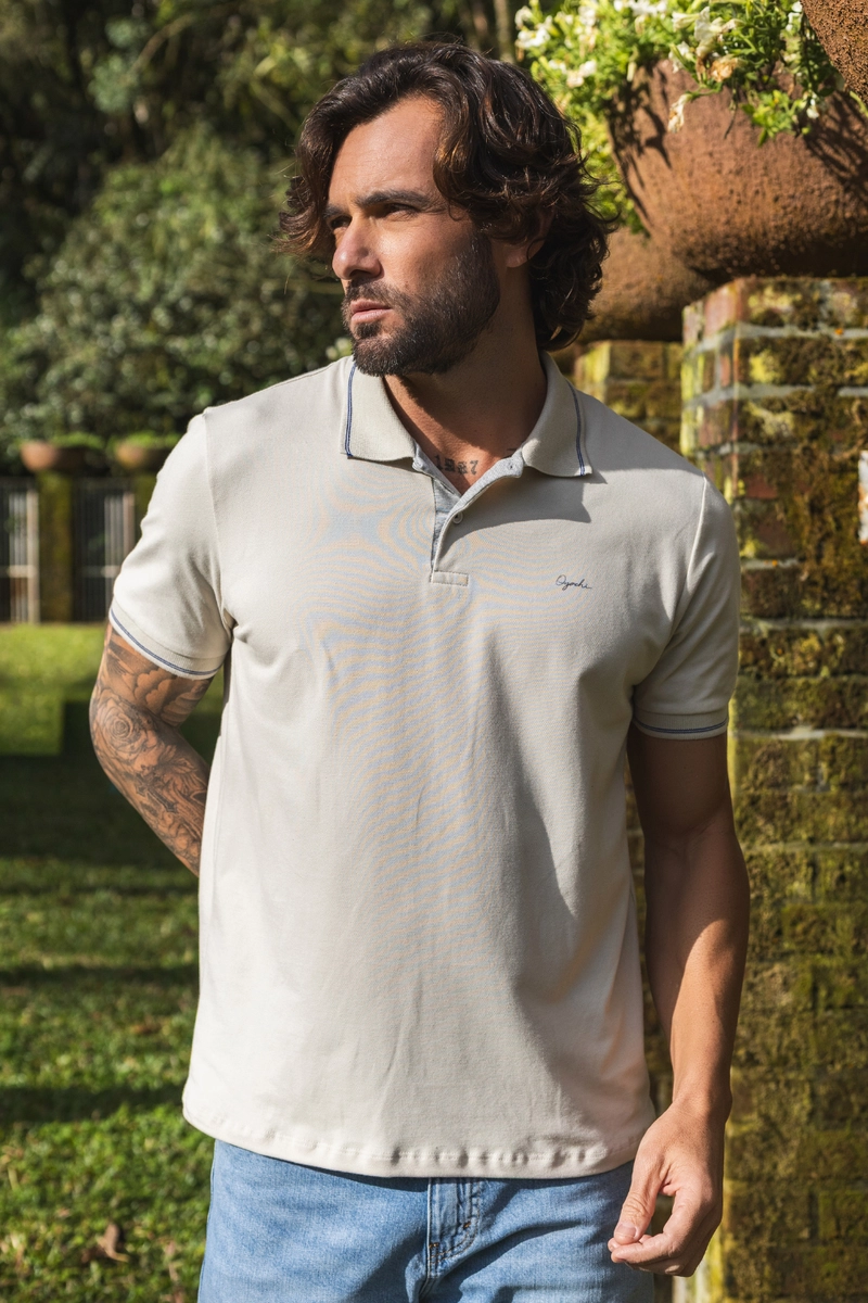 Produto - Polo Ogochi Manga Curta Masculina