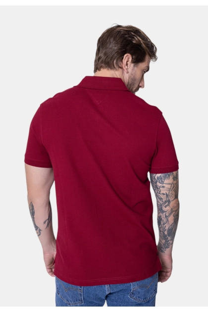 Produto - Polo Tommy Hilfiger Manga Curta Masculino Rouge 