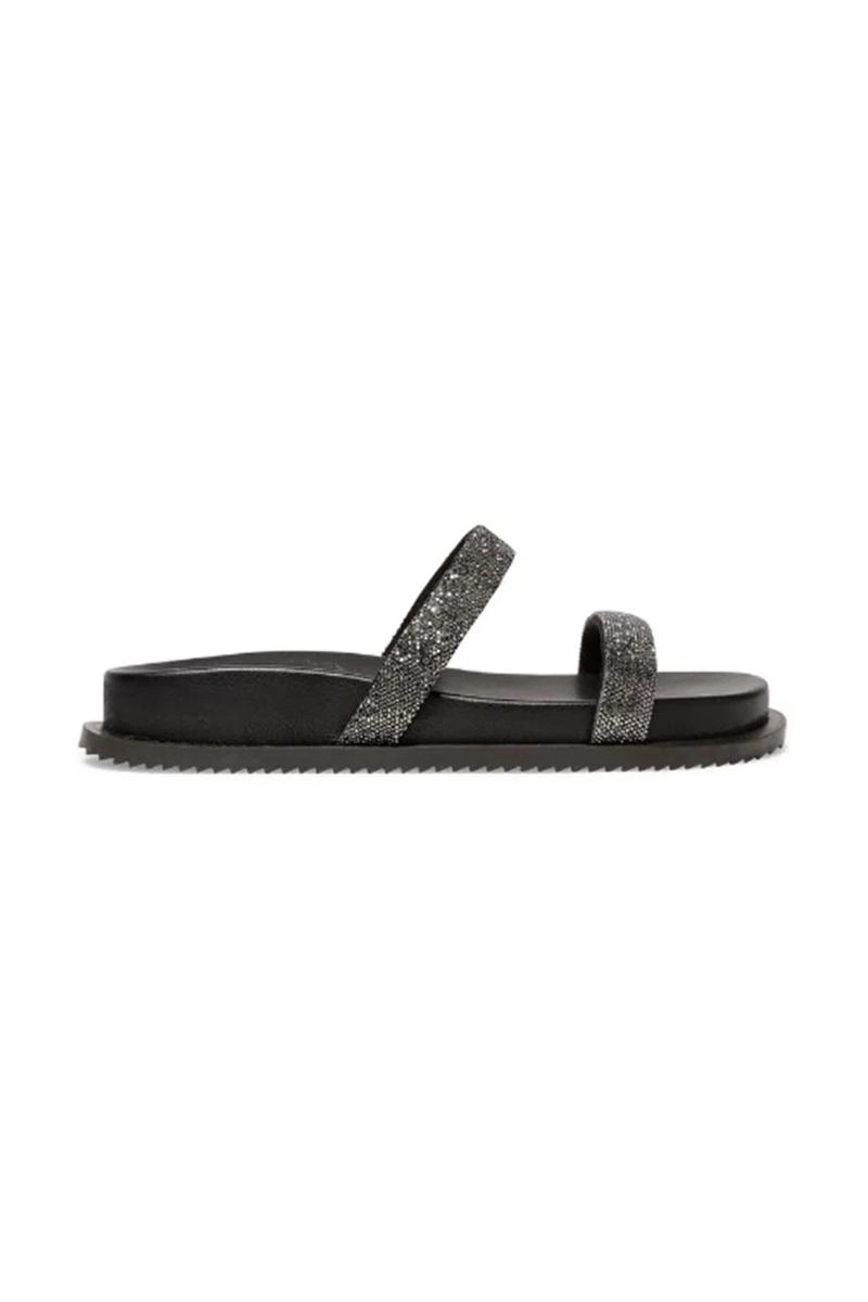 Rasteira Papete Santa Lolla Shiny Flat Brilho Feminina