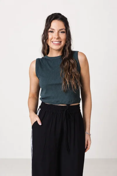 Regata Feminina Cropped Canelada Gabip Militar Produto Regata Feminina Cropped Canelada Gabip Militar