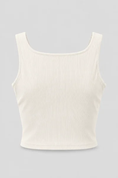Regata Feminina Cropped Gabip Off-White Produto Regata Feminina Cropped Gabip Off-White