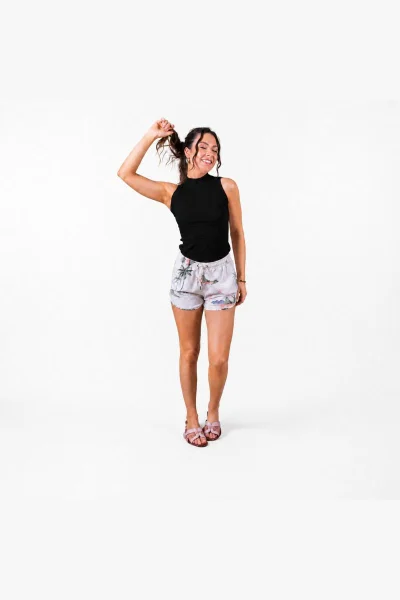 Regata Feminina Cropped Sea Brazil Preto Produto Regata Feminina Cropped Sea Brazil Preto