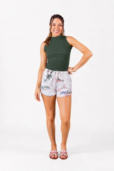 Regata Feminina Cropped Sea Brazil Verde Produto Regata Feminina Cropped Sea Brazil Verde