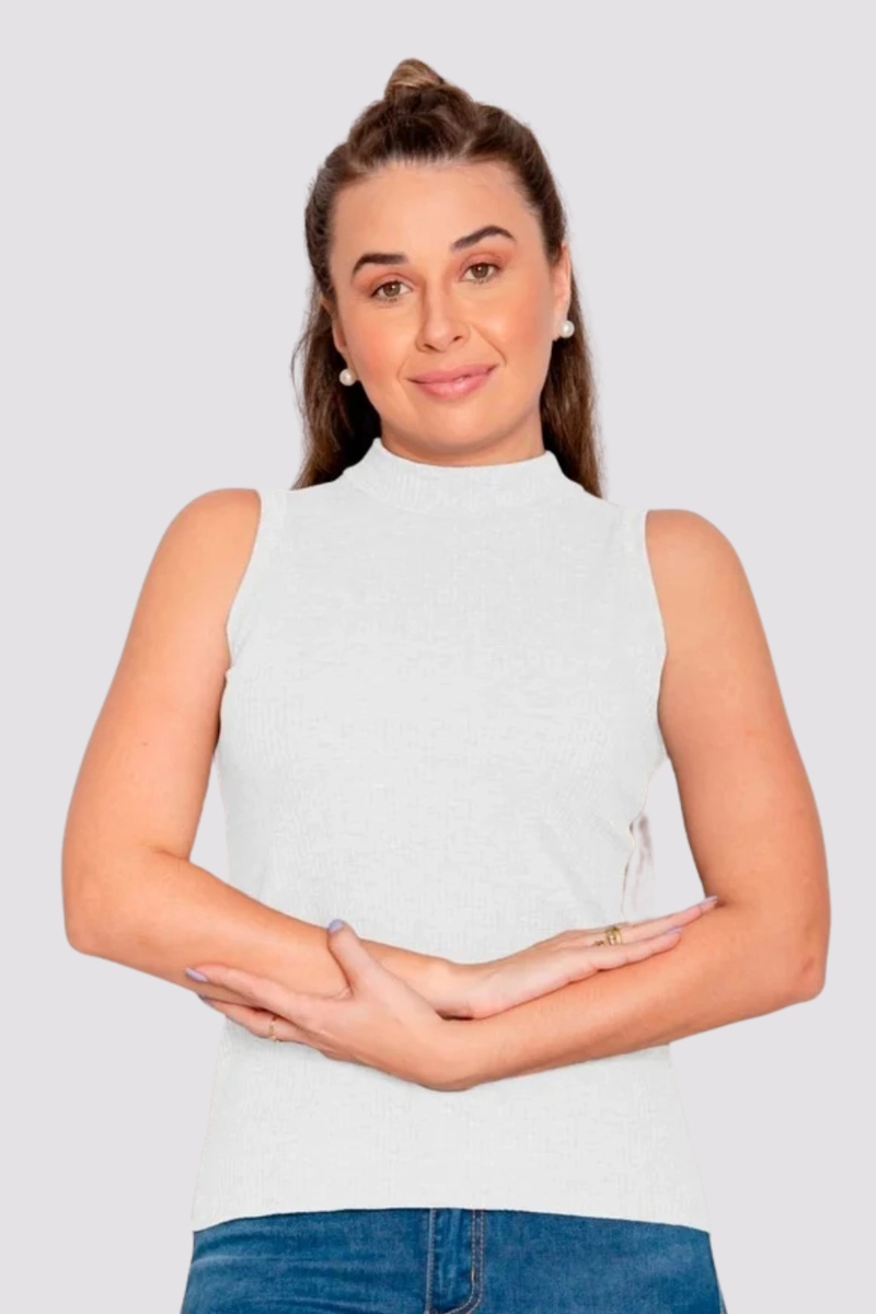 Produto - Regata Gabip Canelada Feminina Preta 