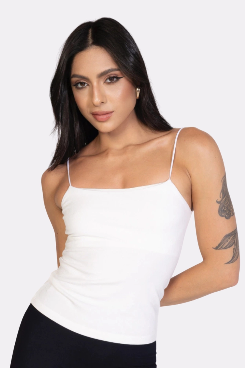 Produto - Regata Malwee Cotton Feminina Branca