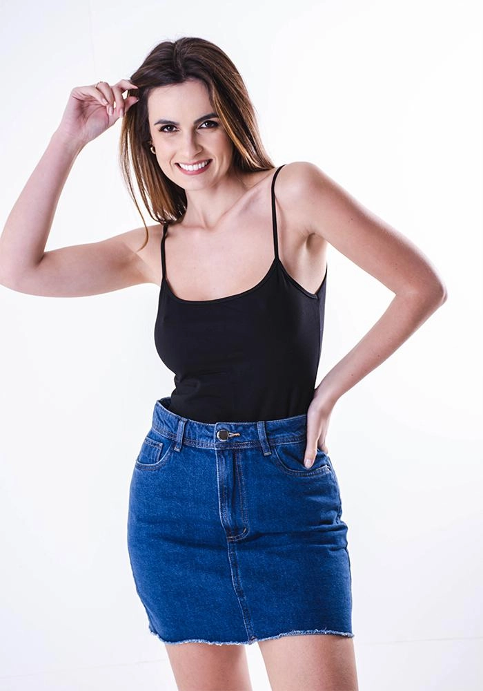 Produto - Regata Malwee Cotton Feminina Preta