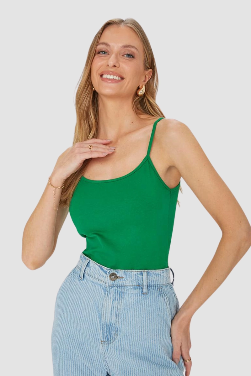 Produto - Regata Malwee Cotton Feminina Verde Militar