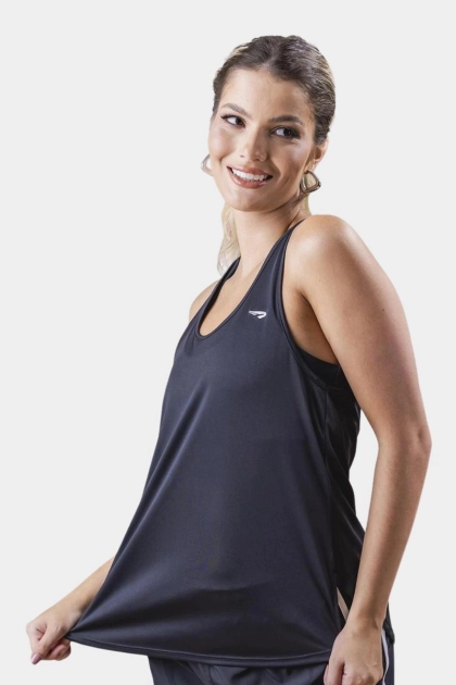 Produto - Regata Rainha Esportiva Feminina Preto