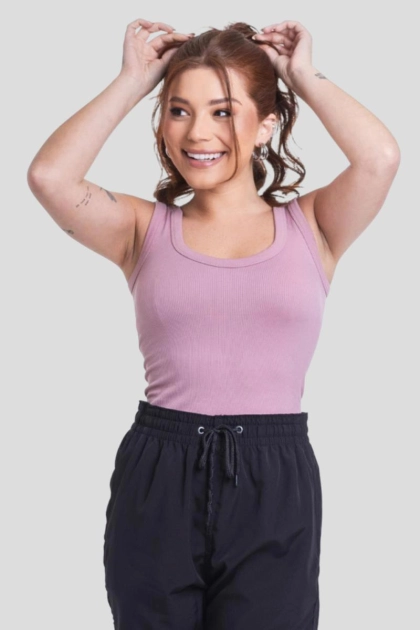 Produto - Regata Sea Brazil Sem Costura Feminino Rose 