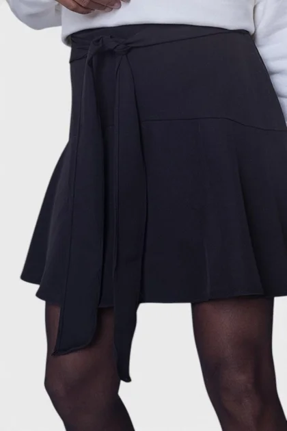 Saia Feminina Laço Gabi Preta Produto Saia Feminina Laço Gabi Preta