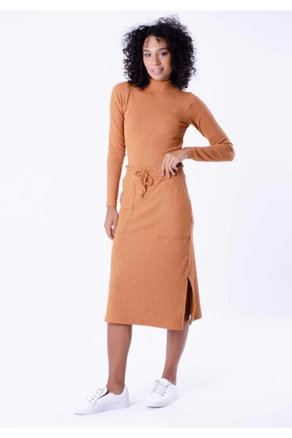 Produto Saia Gabip Feminina Malha Midi Reggla