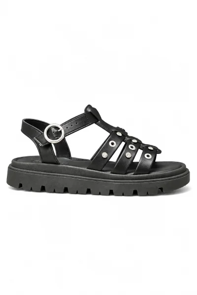 Sandália Feminina Flatform Moleca Tratorada Preto Produto Sandália Feminina Flatform Moleca Tratorada Preto
