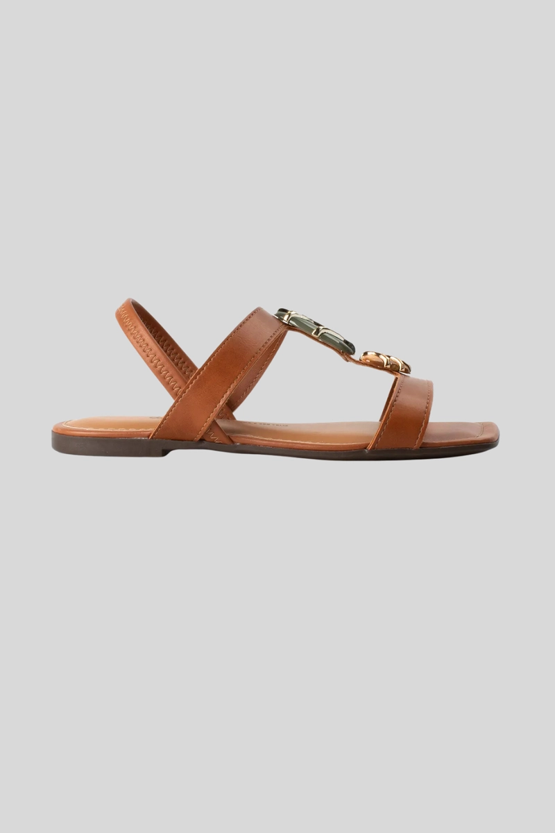 Produto - Sandália Dakota Rasteira Feminina Caramelo