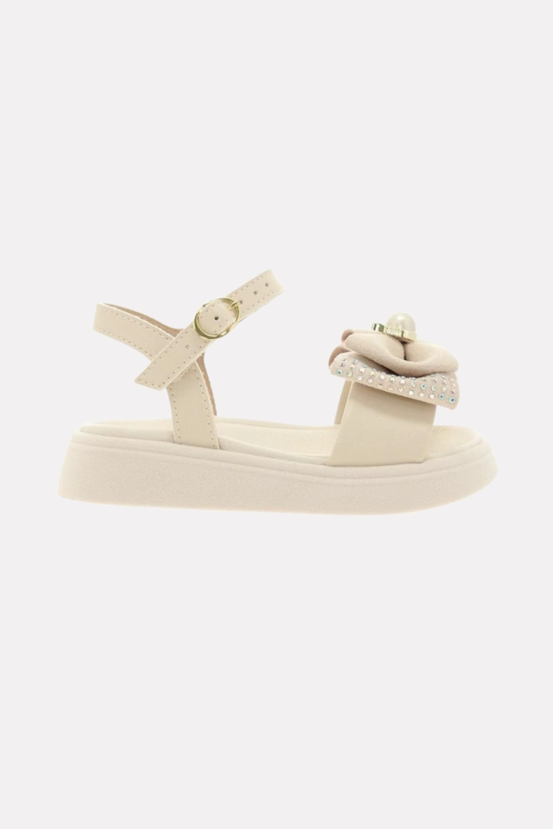 Produto - Sandália Molekinha Flat Infantil Feminina Branco Off