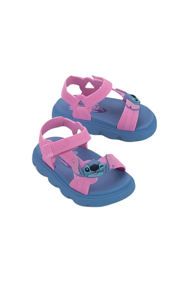 Sandalia Grendene Baby Stitch Feminina Azul e Rosa