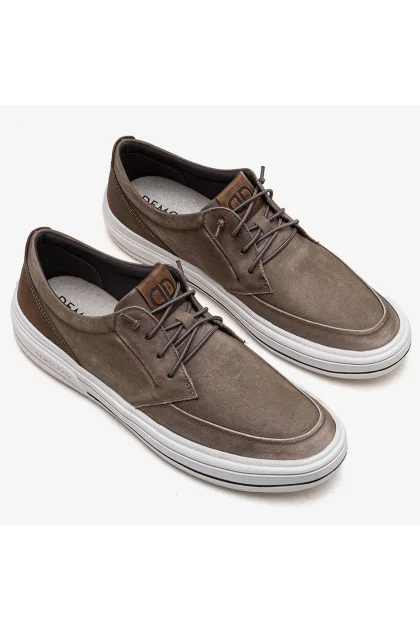 Produto Sapatênis de Couro Democrata Masculino Clay Marrom