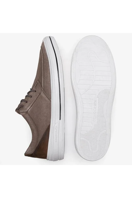 Produto Sapatênis de Couro Democrata Masculino Clay Marrom