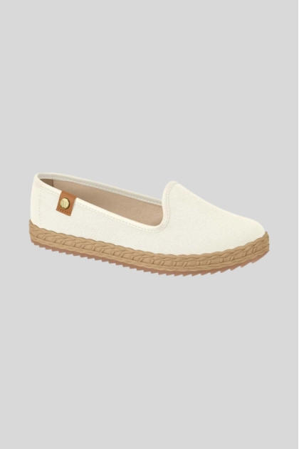 Produto - Sapatilha Moleca Alpargata Feminina Off White 