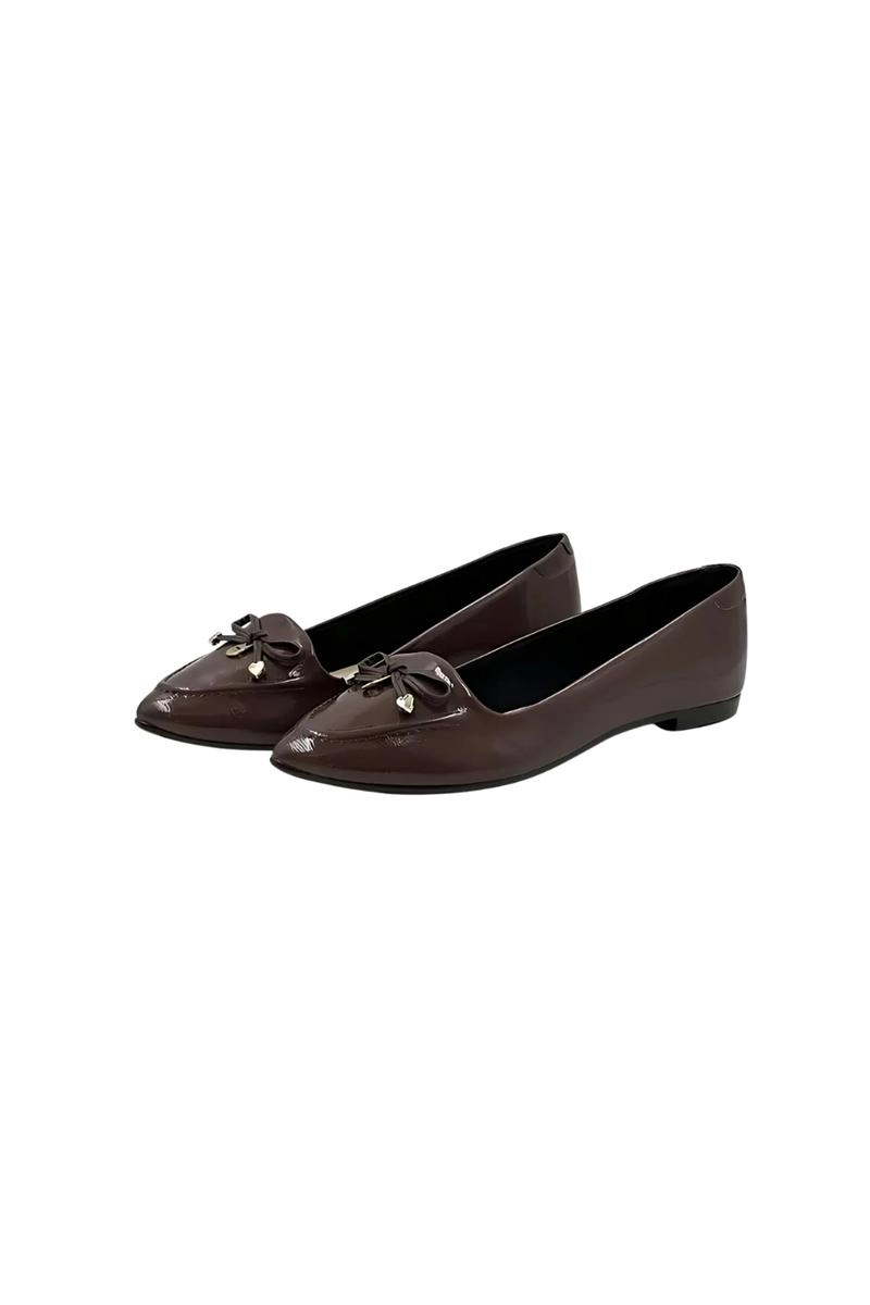 Sapatilha Moleca Bico Fino Feminina Chocolate 