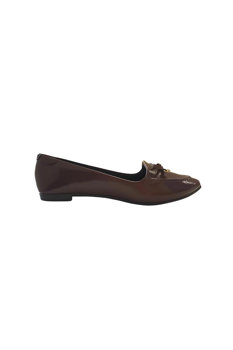 Sapatilha Moleca Bico Fino Feminina Chocolate 