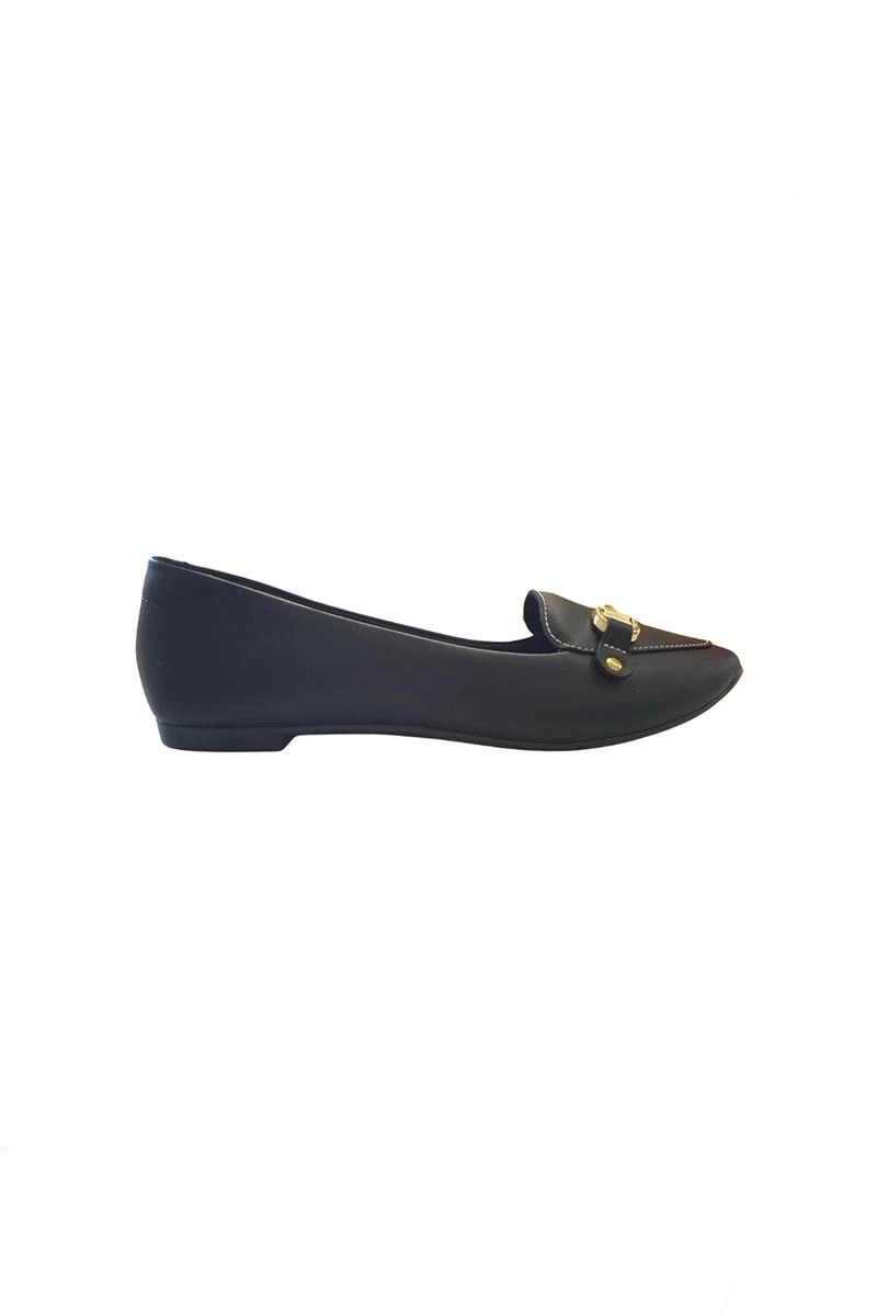 Sapatilha Moleca Bico Fino Napa Feminina Preta 
