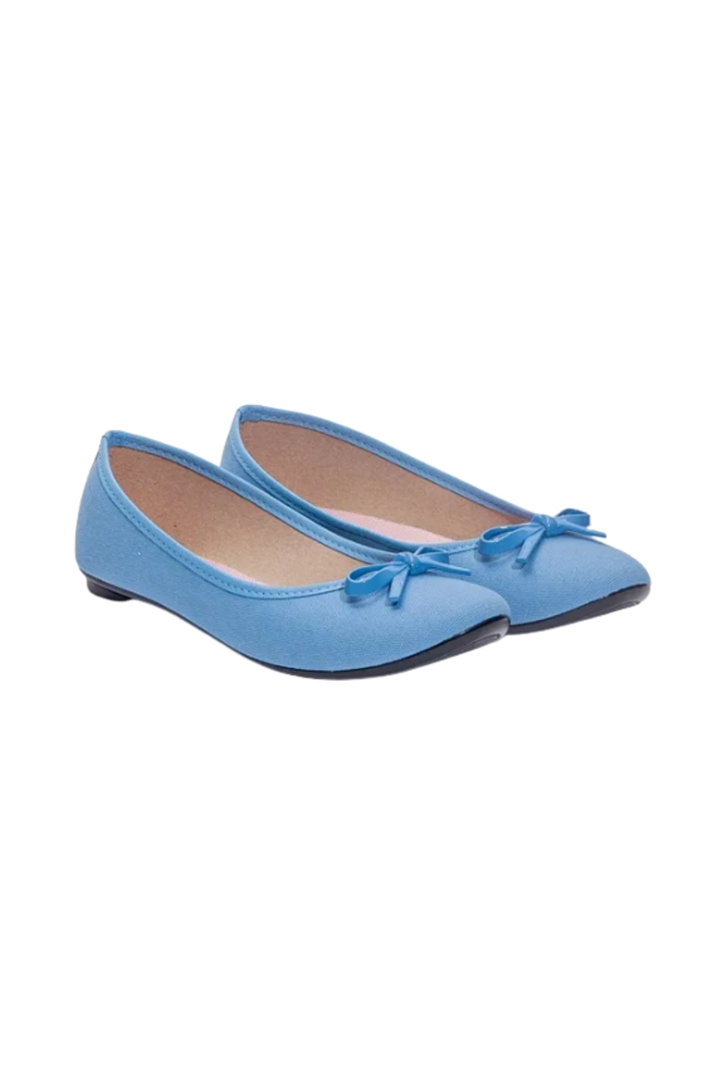 Sapatilha Moleca Feminina Bico Redondo Jeans