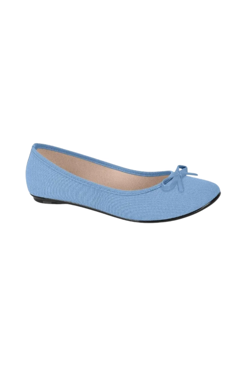 Sapatilha Moleca Feminina Bico Redondo Jeans