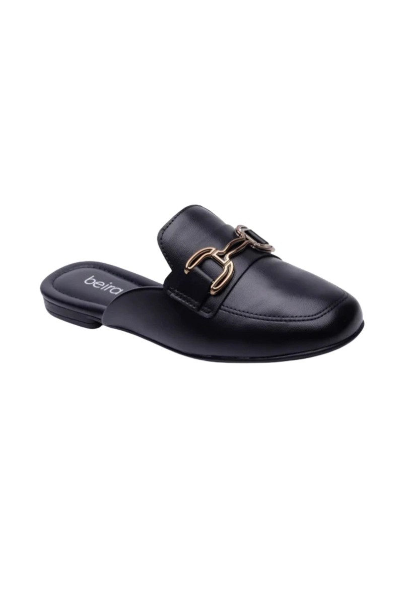 Sapato Beira Rio Mule Feminino Preto