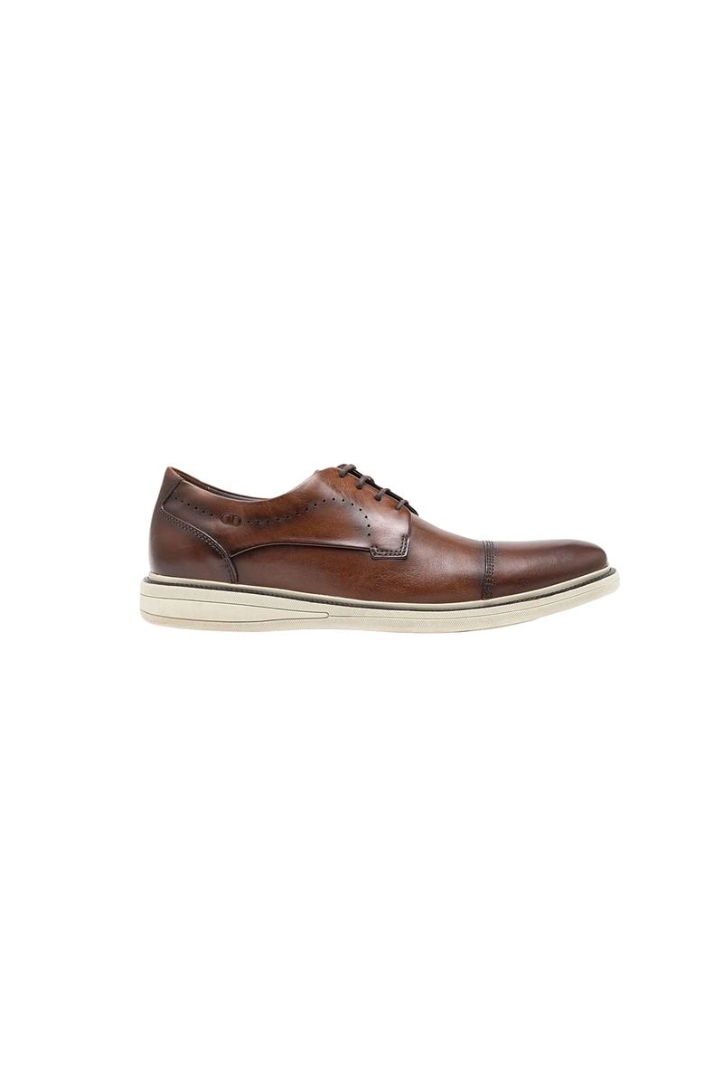 Sapato Democrata Bay Cadarço Masculino Tan