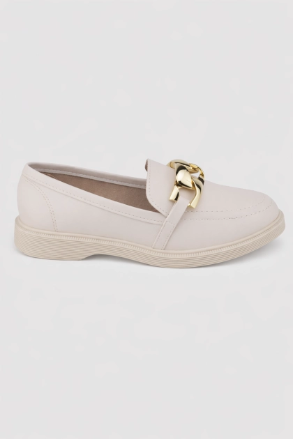 Sapato Moleca Loafer Feminino Branco Produto - Sapato Moleca Loafer Feminino Branco