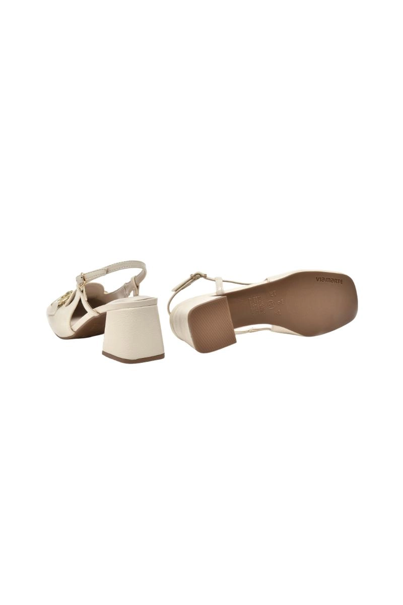Produto Sapato Via Marte Chanel Fivela Metal Salto Baixo Feminino Pinoli Milano