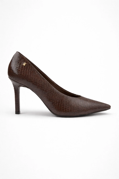 Sapato Via Marte Scarpin Feminino Marrom Dark Brown Produto Sapato Via Marte Scarpin Feminino Marrom Dark Brown
