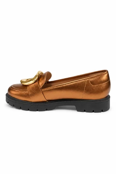 Produto Sapato Feminino Mocassim Beira Rio Bronze