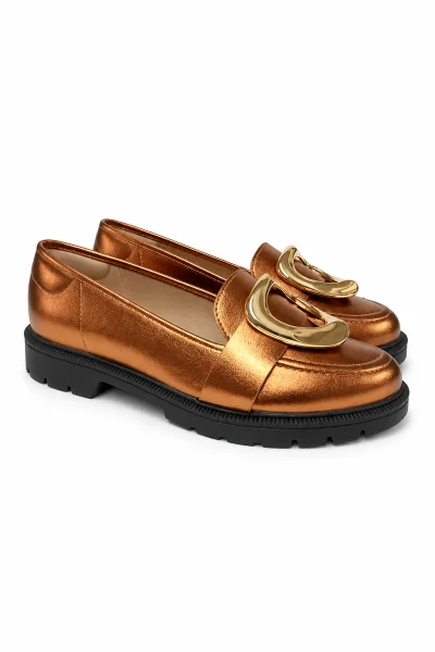 Produto Sapato Feminino Mocassim Beira Rio Bronze